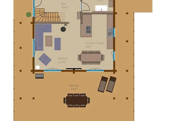 Bergwaldlodge Einklang Semesterbostad *