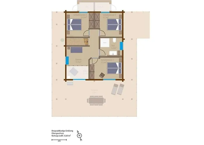 Semesterbostad Bergwaldlodge Einklang